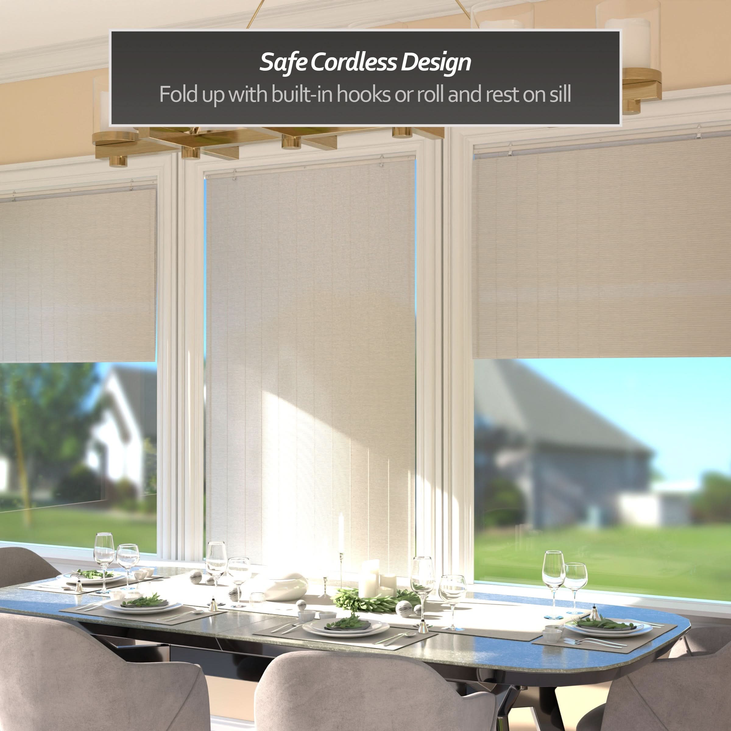 White Bamboo Window Shade Blind - Image 10