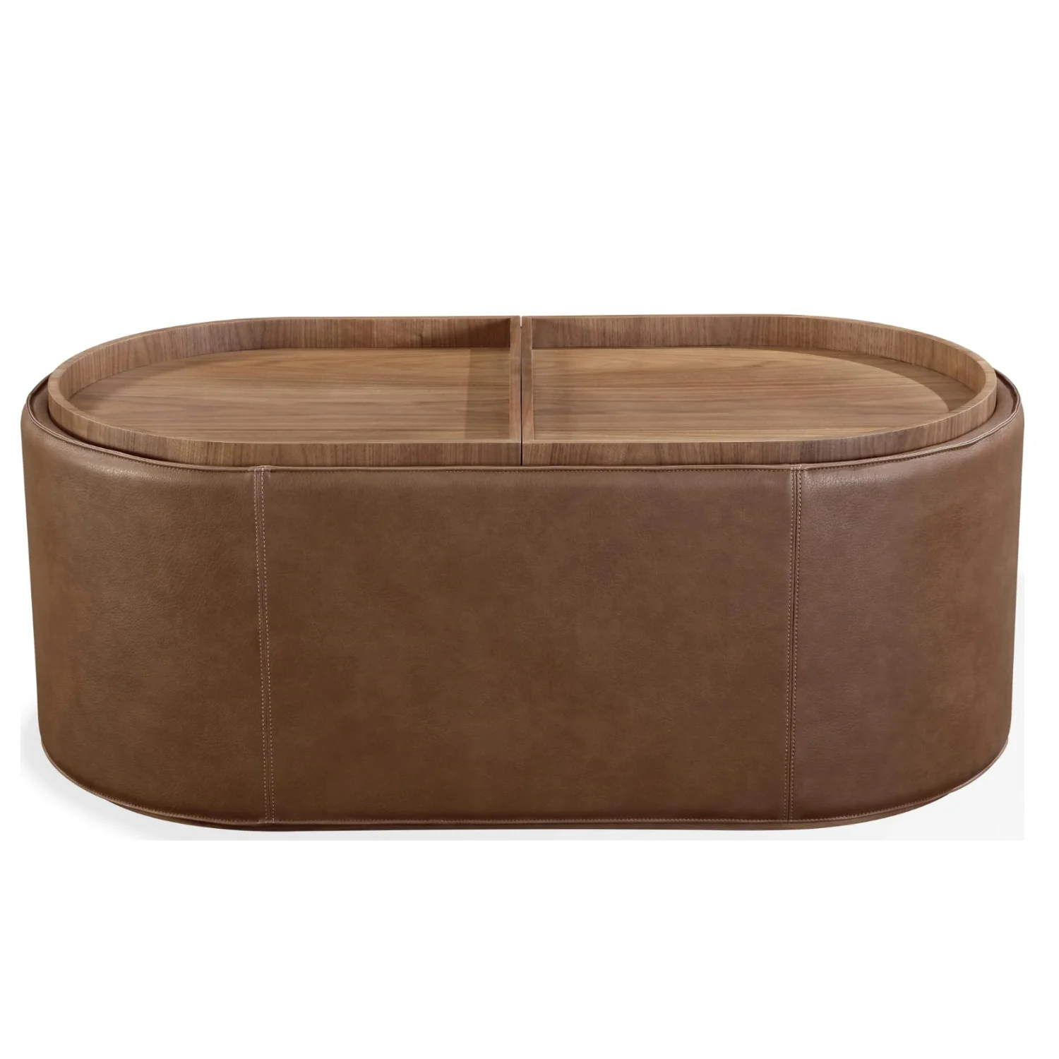 Yeal Leather Upholstered Storage Coffee Table