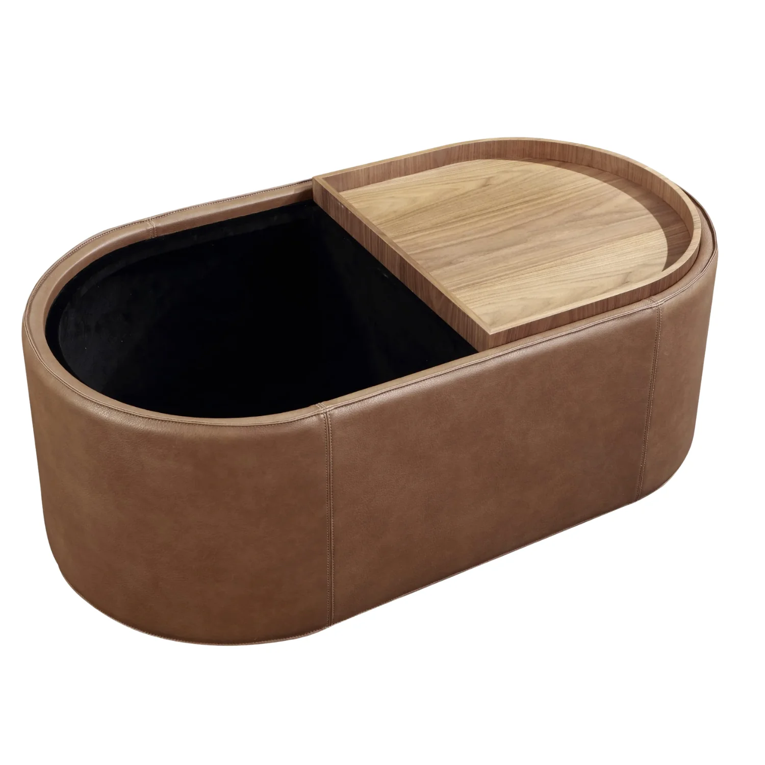 Yeal Leather Upholstered Storage Coffee Table - Image 5